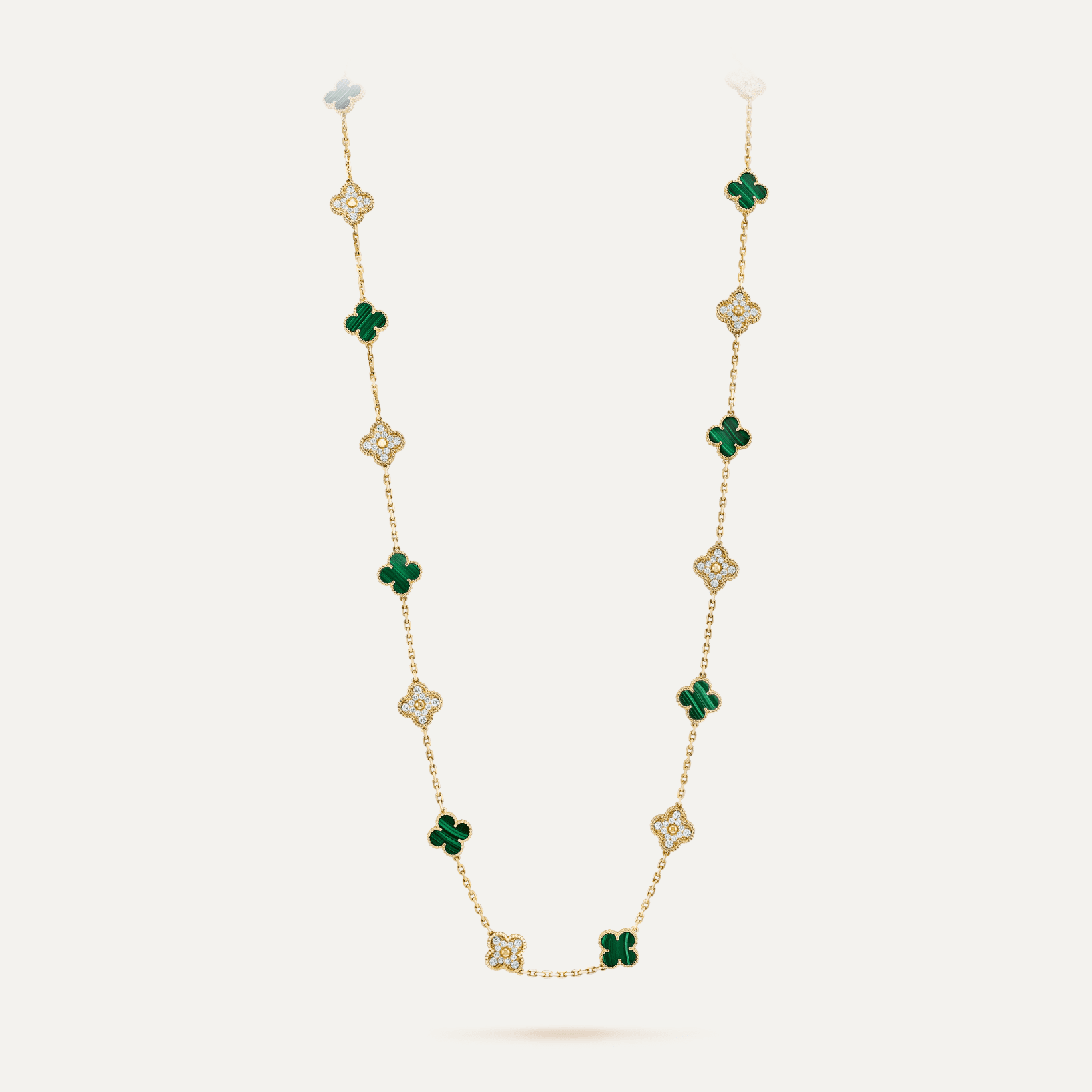 Van Cleef & Arpels Vintage Alhambra long necklace, 20 motifs 8