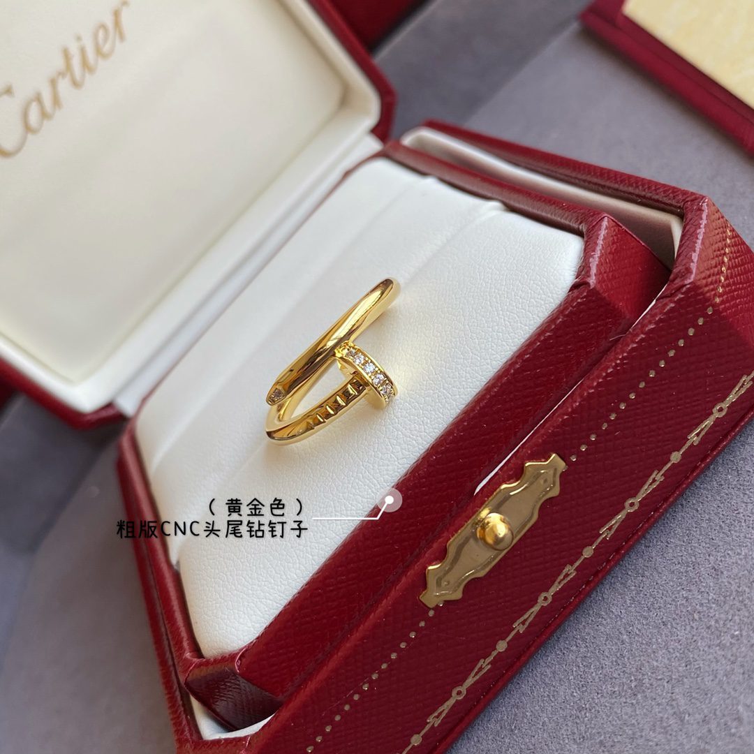 Cartier Juste un Clou ring, classic model, diamonds - Image 3