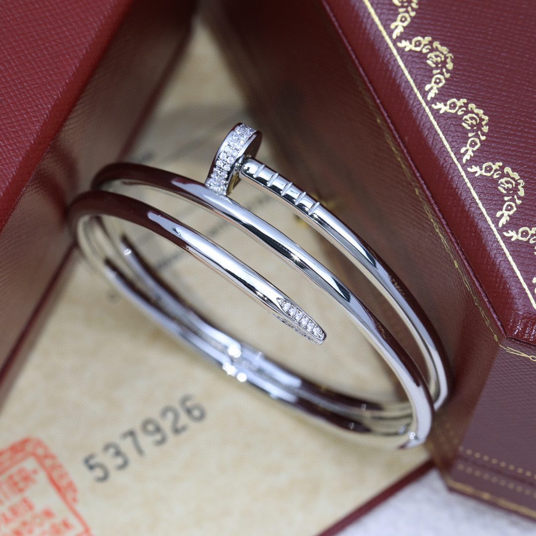Cartier Juste un Clou bracelet, double, half-paved - Image 3