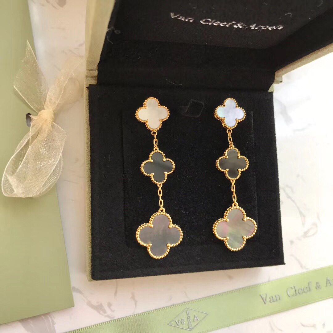 Van Cleef & Arpels Magic Alhambra earrings, 3 motifs 2 - Image 4