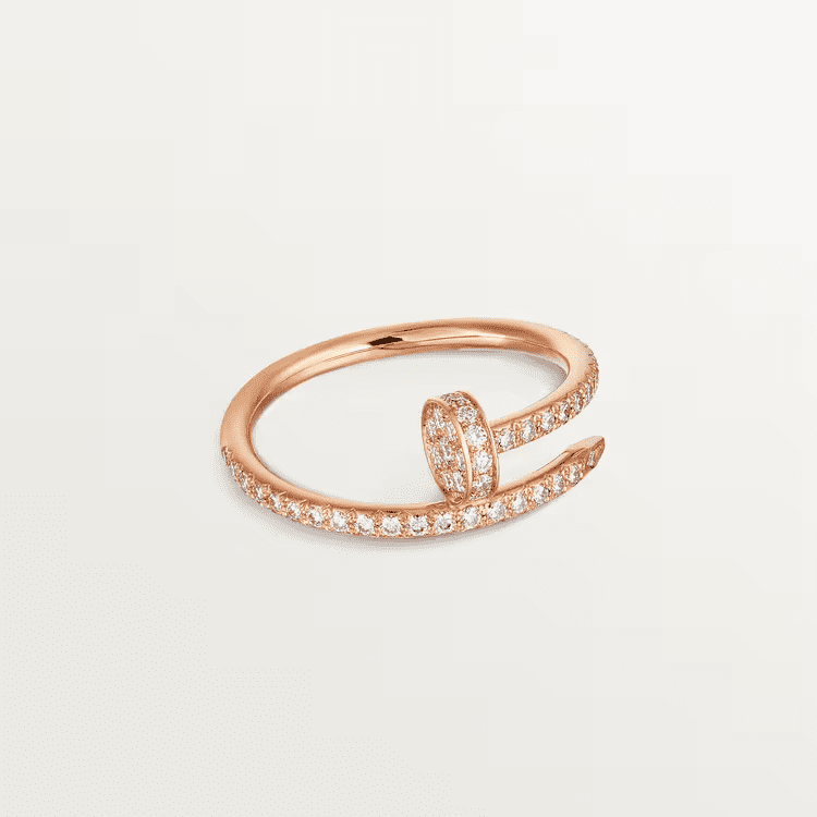 Cartier Juste un Clou ring, small model, half-paved - Image 10