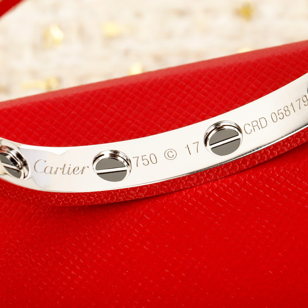 Cartier LOVE bracelet, classic model, paved, ceramic - Image 6