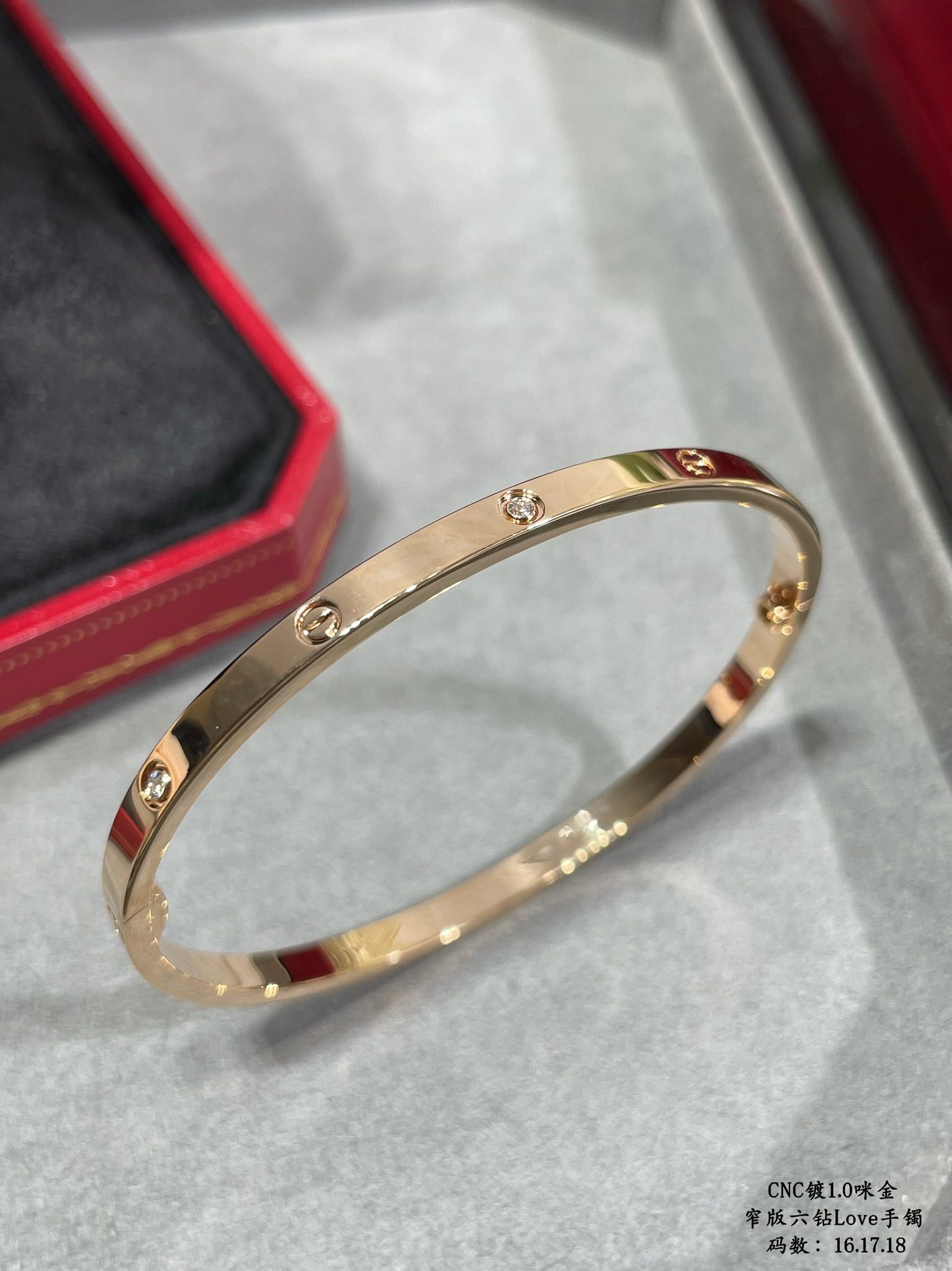 Cartier LOVE bracelet, small model, 6 diamonds - Image 5