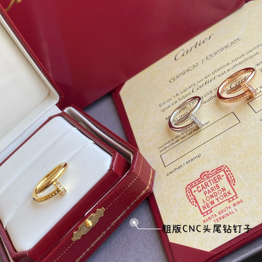Cartier Juste un Clou ring, classic model, diamonds - Image 5
