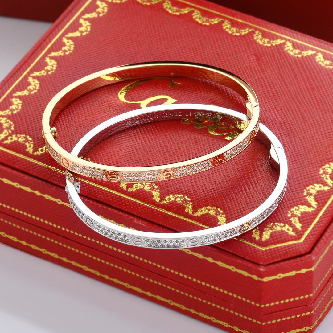 Cartier LOVE bracelet, small model, paved - Image 3