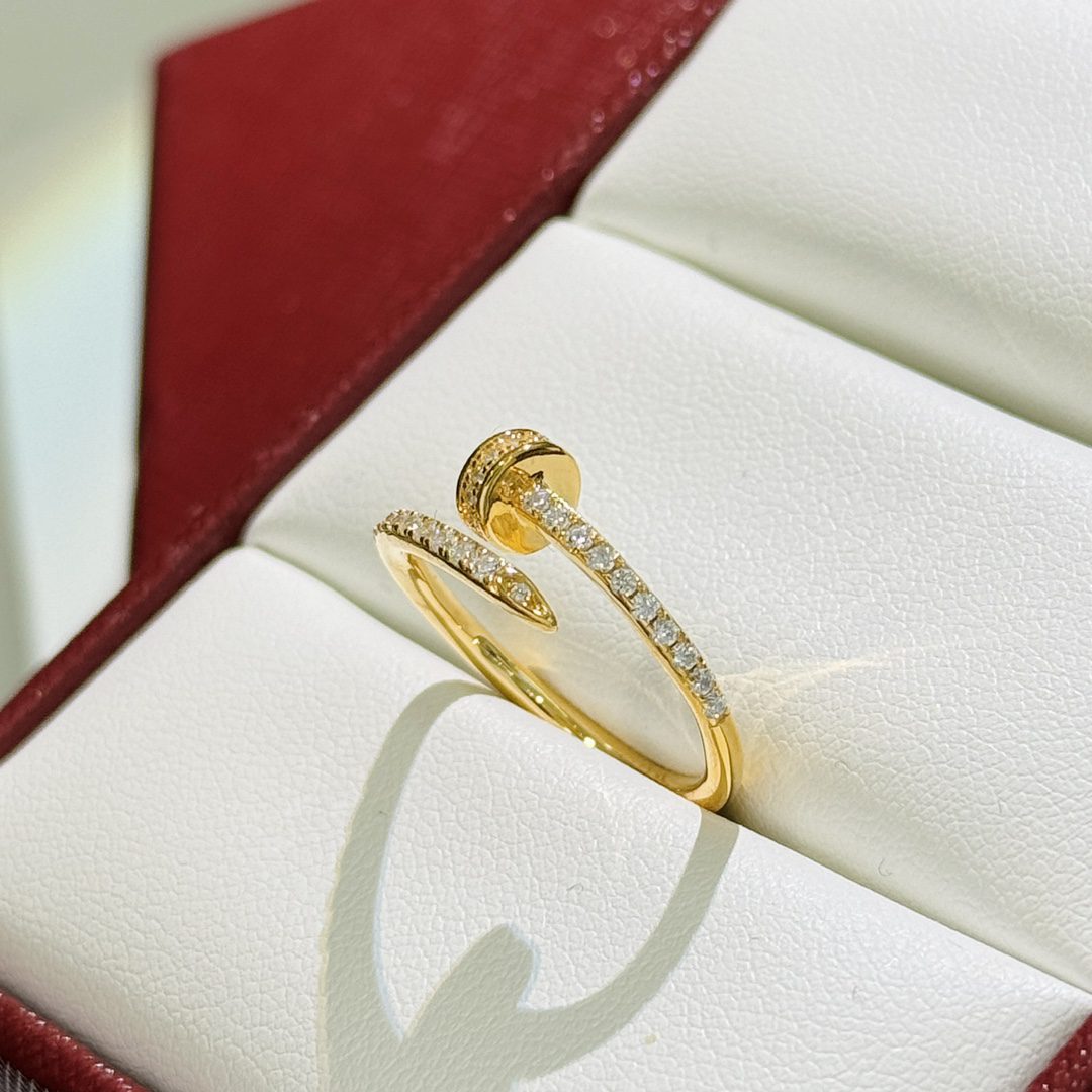 Cartier Juste un Clou ring, small model, half-paved - Image 4