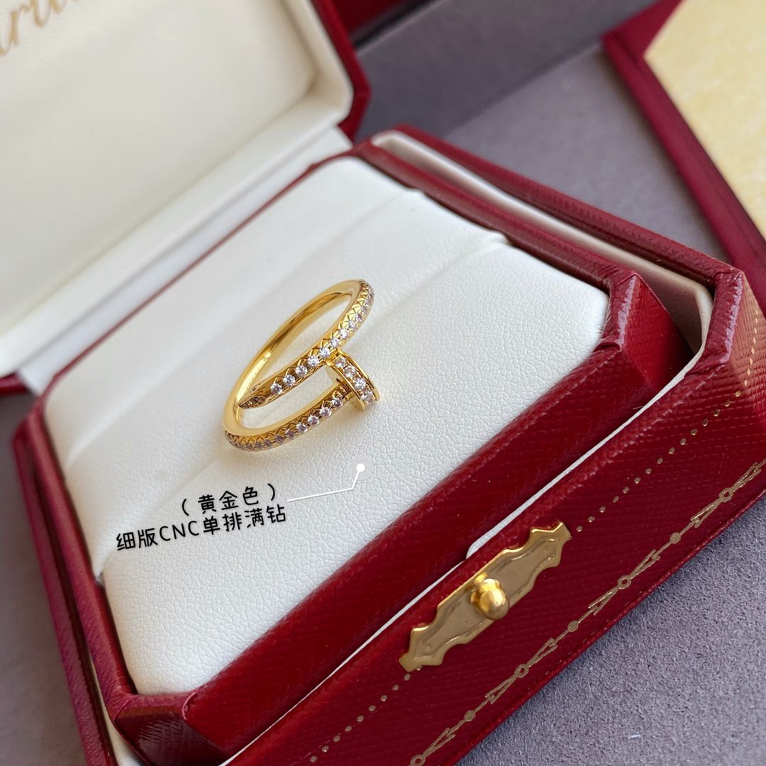 Cartier Juste un Clou ring, small model, half-paved - Image 6