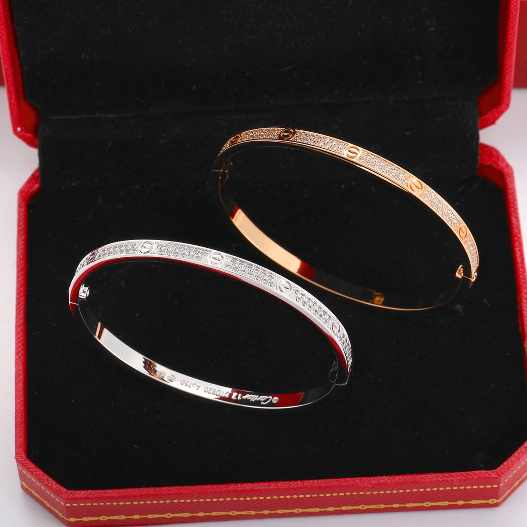 Cartier LOVE bracelet, small model, paved - Image 2