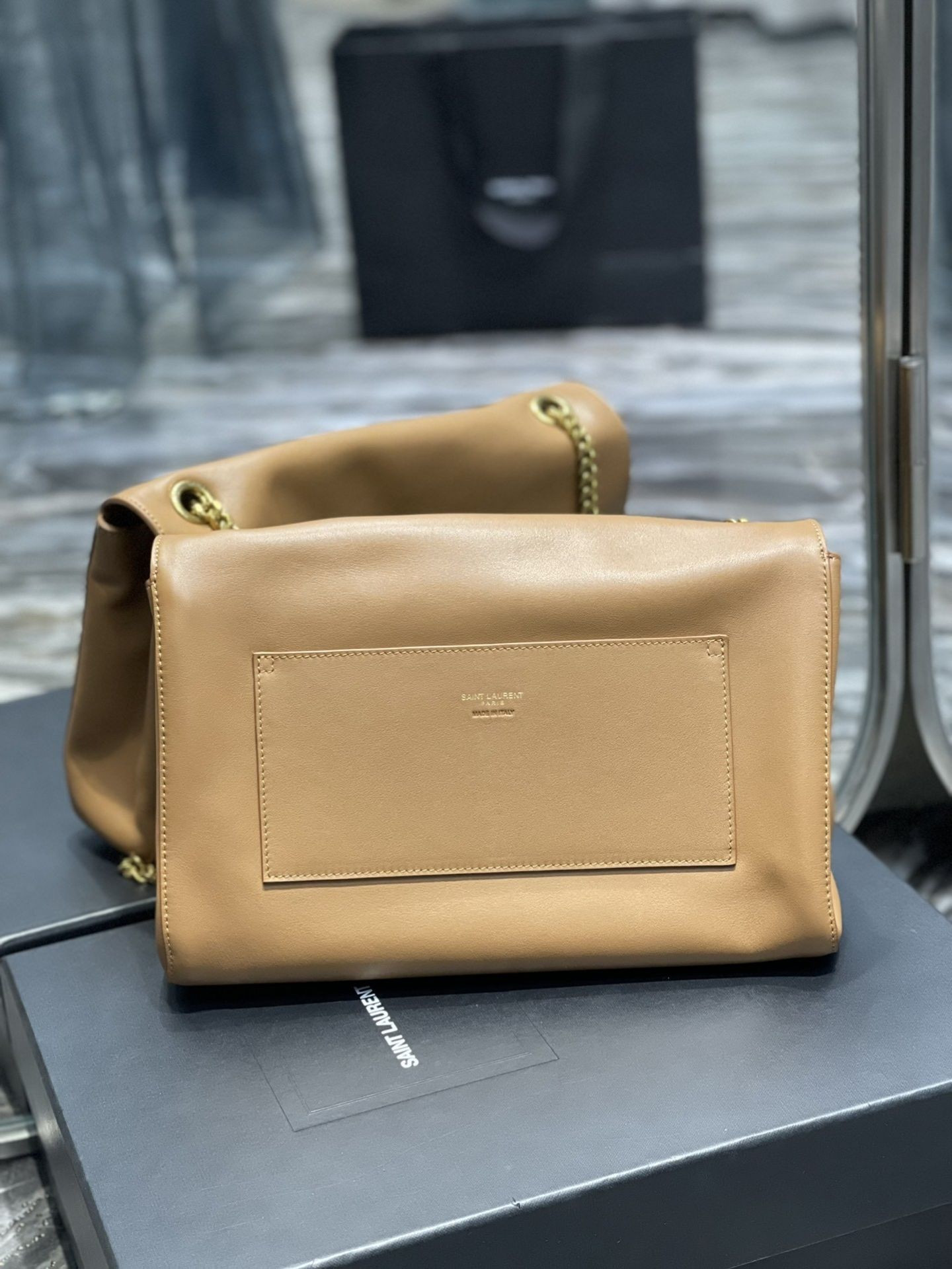 YSL Kate Reversible Suede and Leather Shoulder Bag 28.5x20x6cm - Image 6
