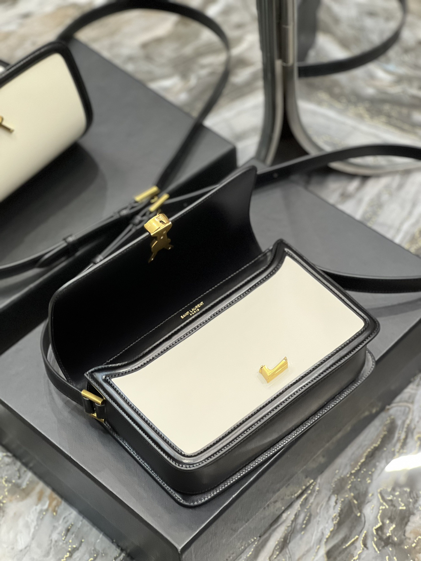 YSL SOLFERINO SMALL SATCHEL IN BOX SAINT LAURENT 19 X 13 X 5 CM - Image 3