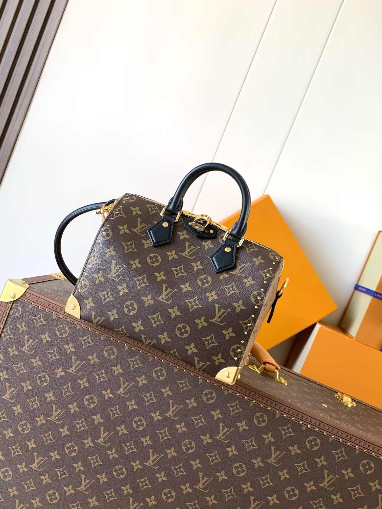 LV Speedy Trunk 25 Monogram M26181 (27*20*15cm) - Image 2