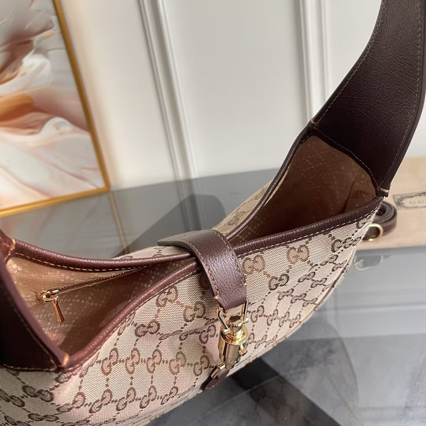 Gucci Jackie 1961 Medium Shoulder Bag 31.5x22x5cm - Image 7