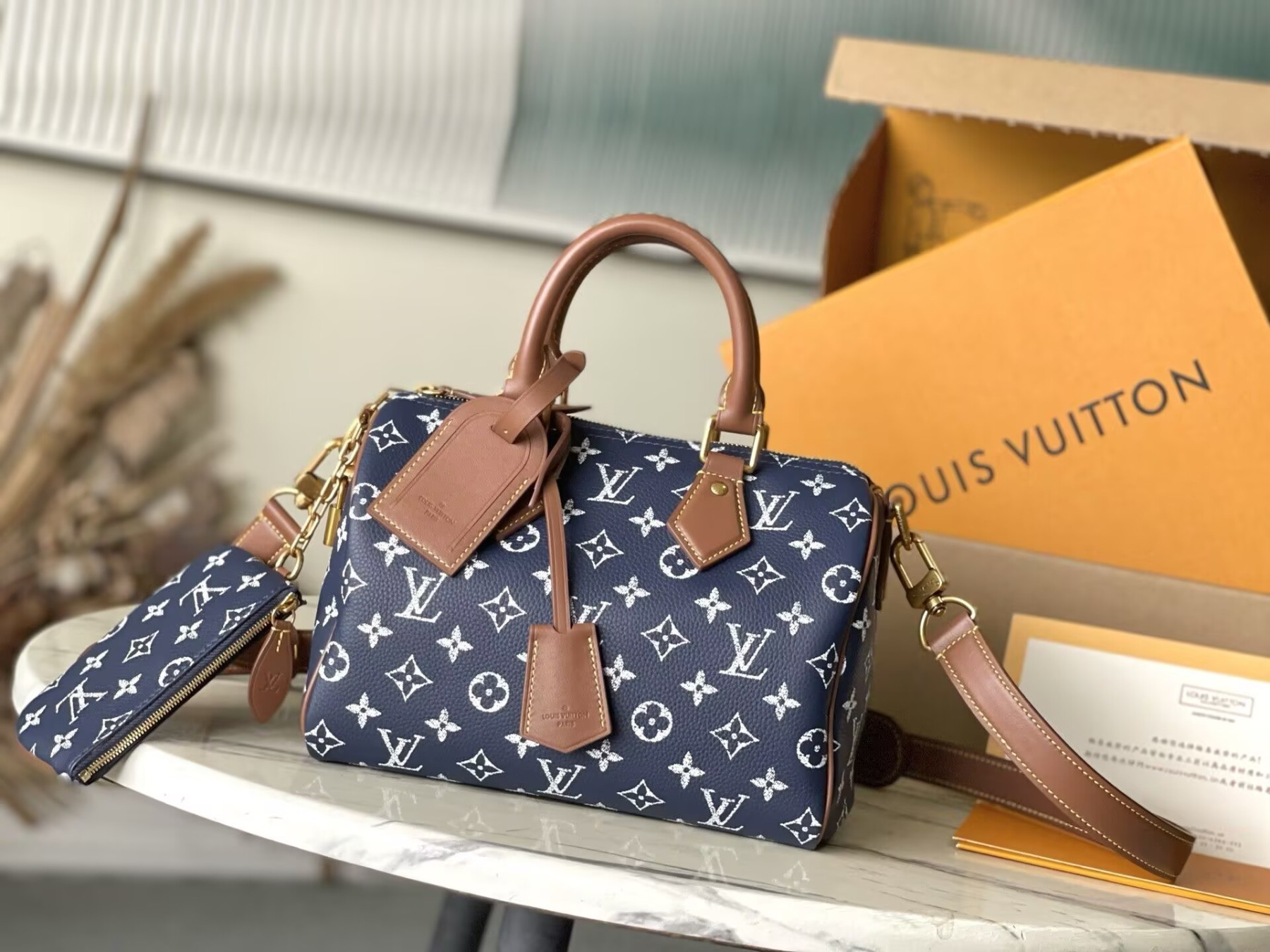 LV Speedy P9 Bandoulière 25 M15278 25x15x15cm - Image 2