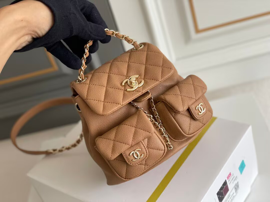 Chanel Small Backpack 3787(16.5x17.5x10cm) - Image 4