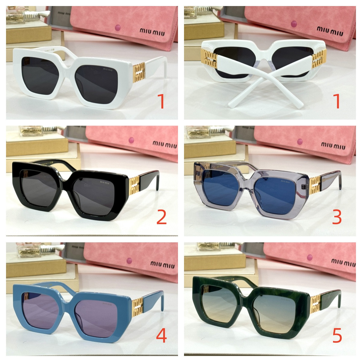 Miu Miu Glasses SMU2730 52-18-142 - Image 2