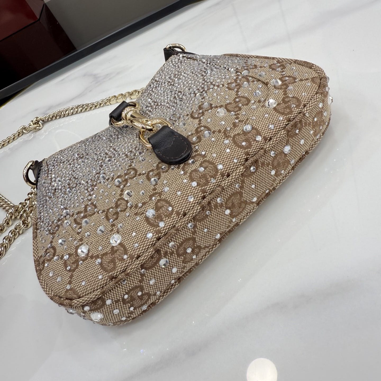 Gucci Jackie Notte Mini Crystal Handbag 19.5x18x3.5cm - Image 8