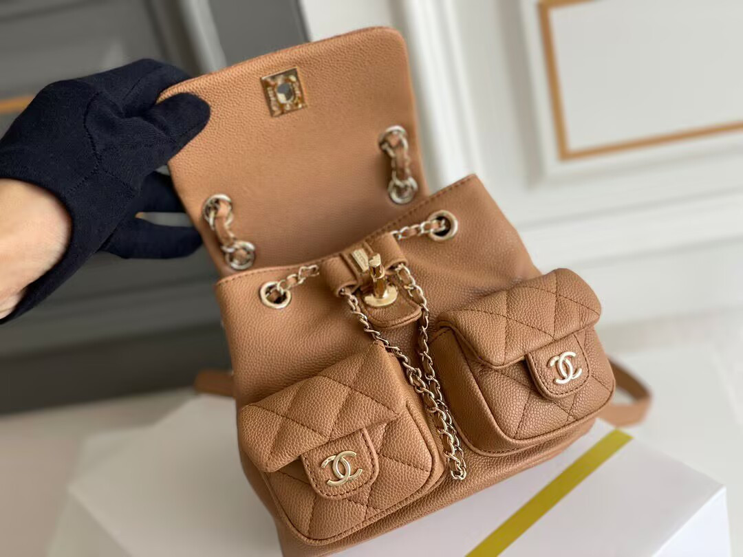 Chanel Small Backpack 3787(16.5x17.5x10cm) - Image 5