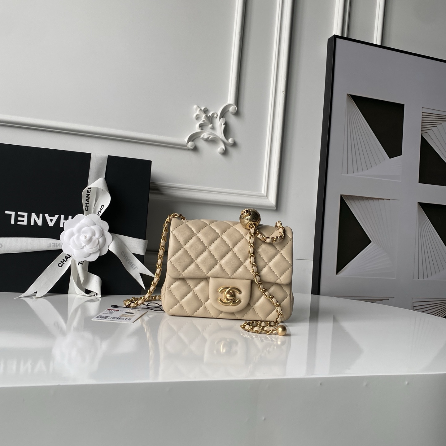 CHANEL MINI FLAP BAG 13.5x17x8cm