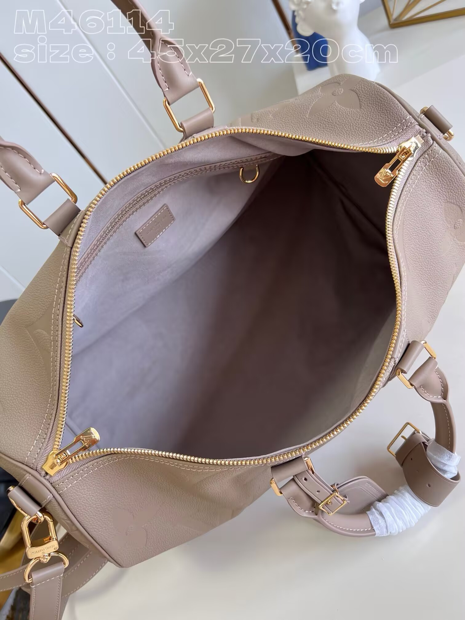 LV KEEPALL Bandoulière 45 Travel Bag M46114 27x20x45cm - Image 7