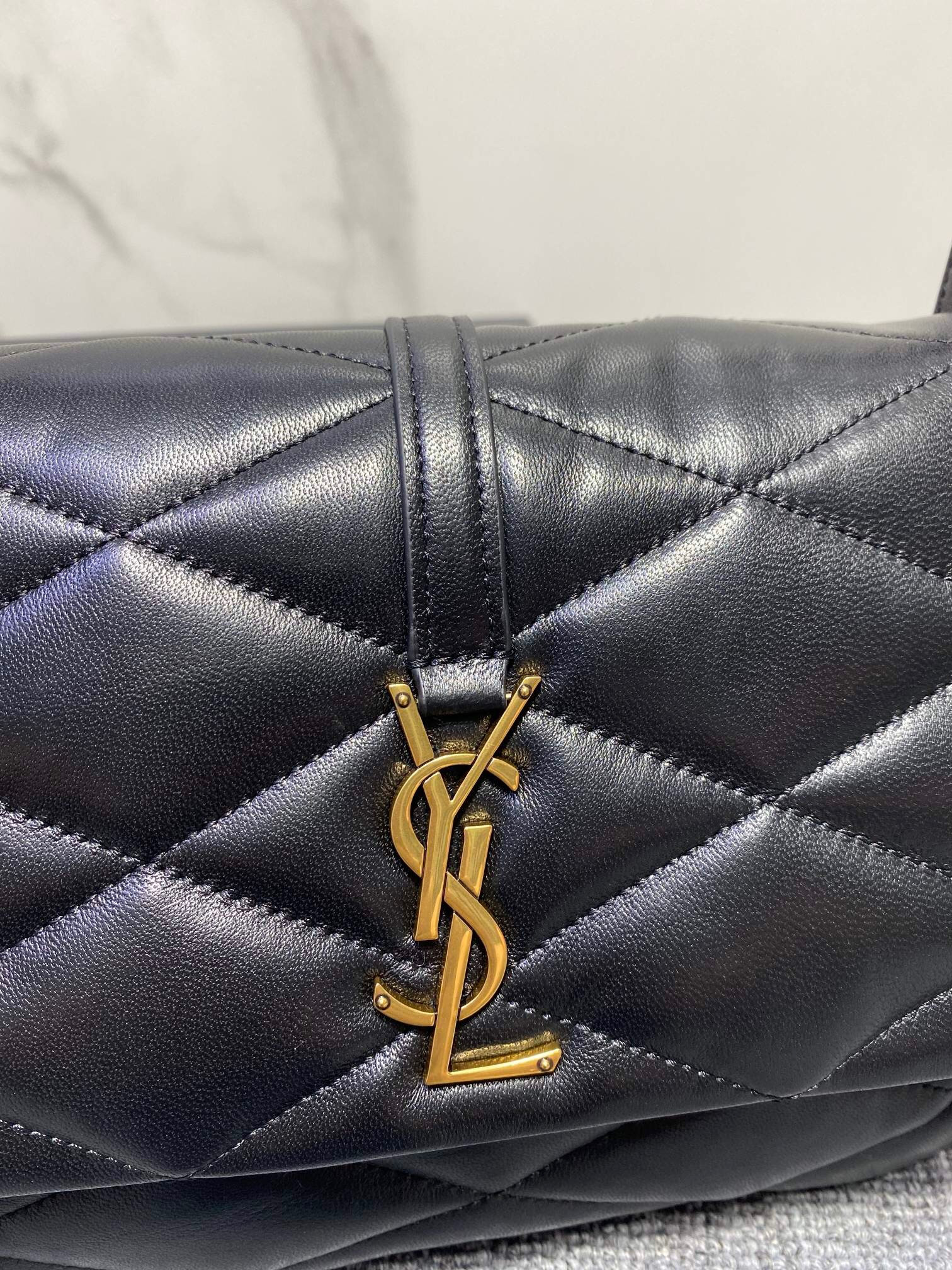 SAINT LAURENT LE 57 HOBO BAG IN QUILTED LAMBSKIN(24*18*5.5 CM)) - Image 8
