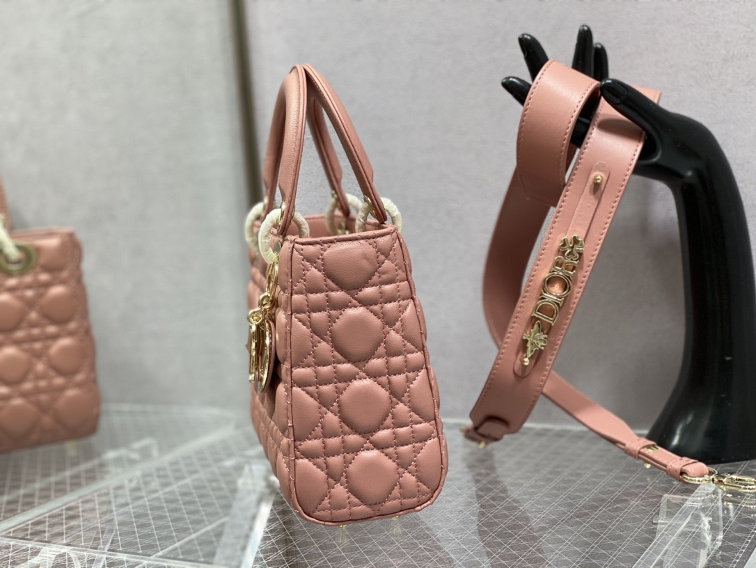 Small Lady DIORAMOUR My ABCDior Bag 8 x 6.5 x 3 inches - Lady Dior Bags - Dior - Luxury Brands Bags - Image 10