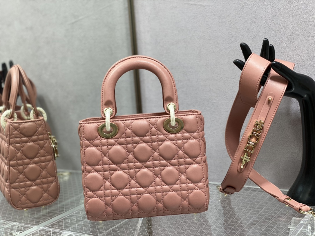 Small Lady DIORAMOUR My ABCDior Bag 8 x 6.5 x 3 inches - Lady Dior Bags - Dior - Luxury Brands Bags - Image 3