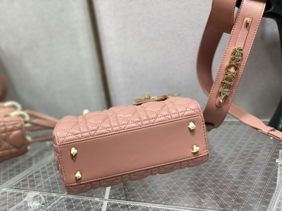 Small Lady DIORAMOUR My ABCDior Bag 8 x 6.5 x 3 inches - Lady Dior Bags - Dior - Luxury Brands Bags - Image 4