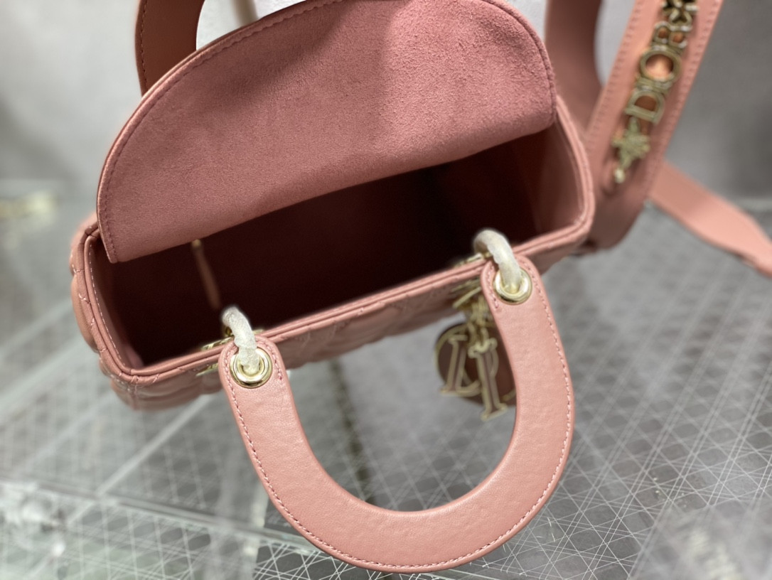 Small Lady DIORAMOUR My ABCDior Bag 8 x 6.5 x 3 inches - Lady Dior Bags - Dior - Luxury Brands Bags - Image 9