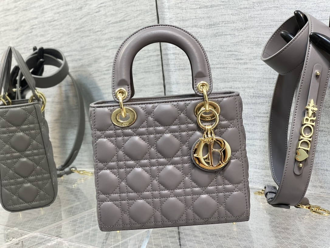 Small Lady Dior My ABCDior Bag 8 x 6.5 x 3 inches - Image 3