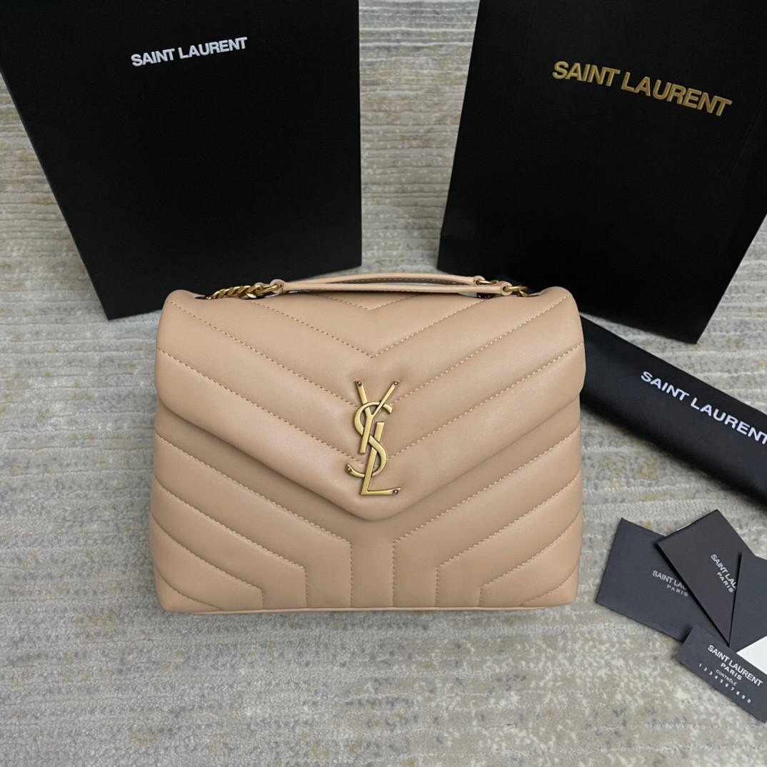 YSL LOULOU SMALL IN QUILTED LEATHER 23x17x9cm