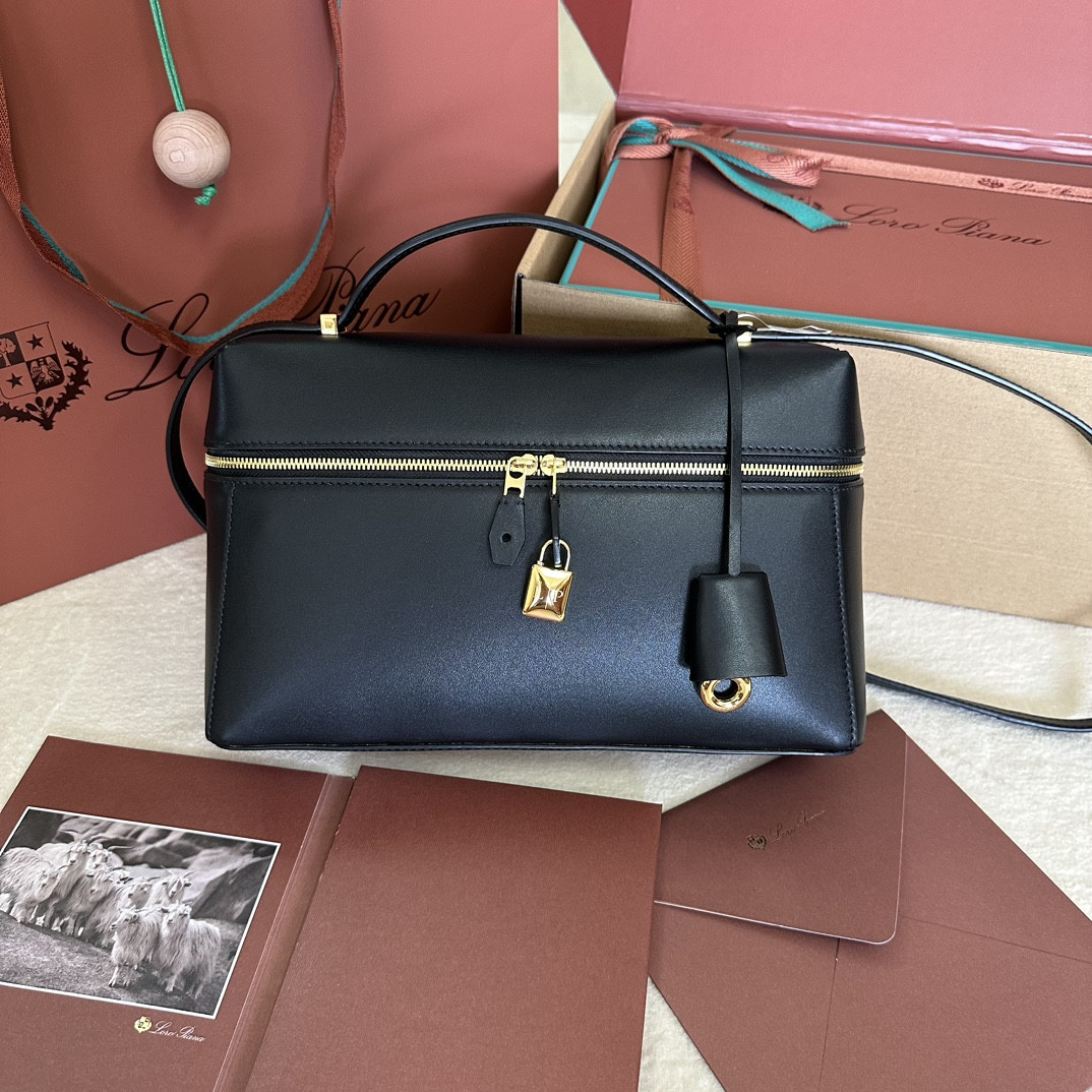 Loro Piana Extra Pocket L27 Ostrich Leather FAN4043 (27*16*10cm) - Image 2