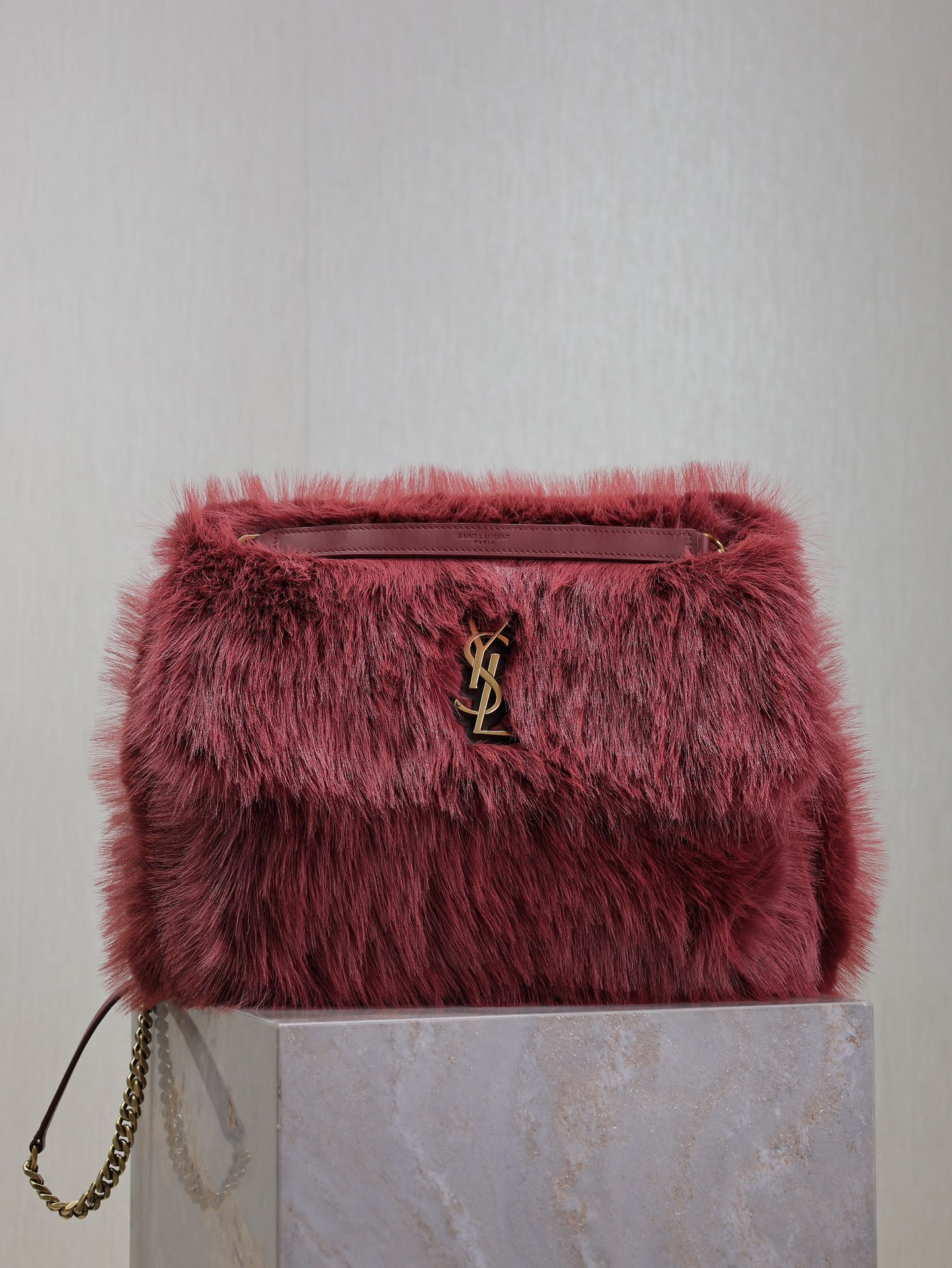 YSL NIKI LARGE IN SHEARLING 32x23x9cm - Image 2