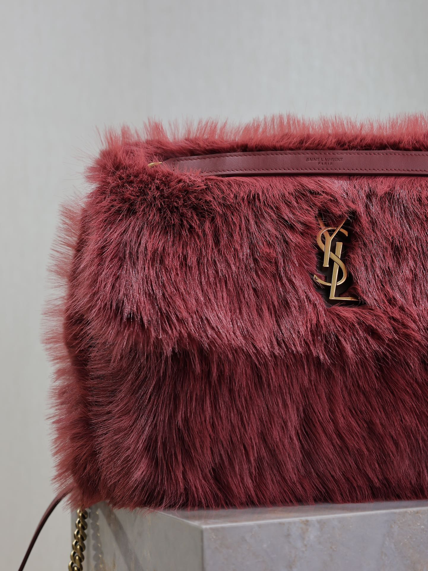 YSL NIKI LARGE IN SHEARLING 32x23x9cm - Image 4