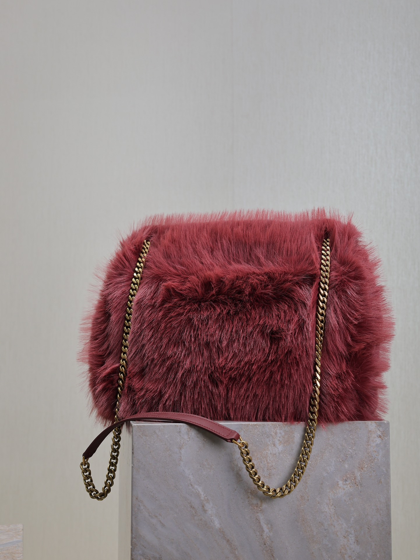 YSL NIKI LARGE IN SHEARLING 32x23x9cm - Image 7