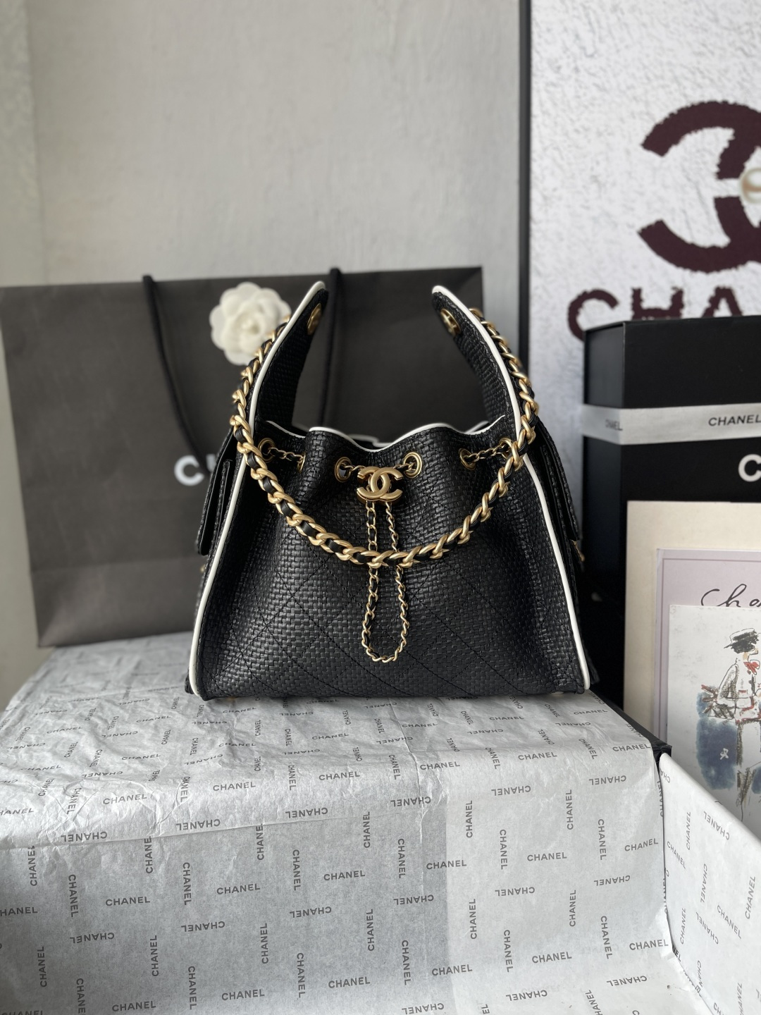 CHANEL MASTER 25 SMALL HANDBAG BRAID AS5293 (30*26*14cm)## - Image 2