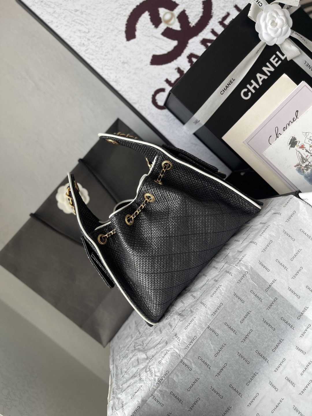 CHANEL MASTER 25 SMALL HANDBAG BRAID AS5293 (30*26*14cm)## - Image 5
