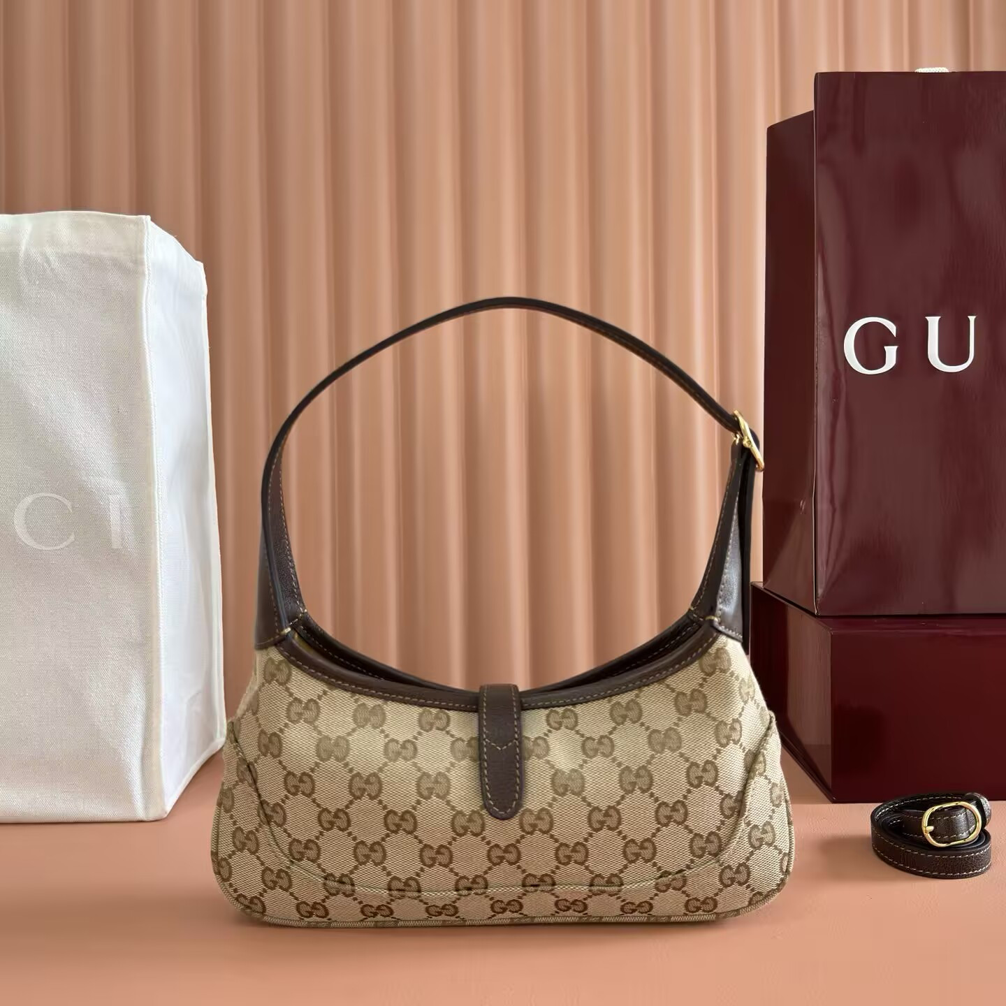 Gucci Jackie Slim Small Shoulder Bag 28x16x3.5cm - Image 3