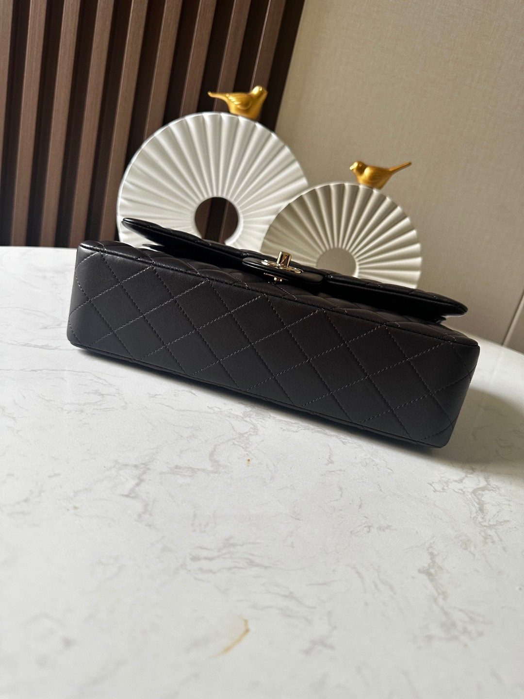 CHANEL CLASSIC HANDBAG Gold Metal 15.5×25.5×6.5cm - Image 8