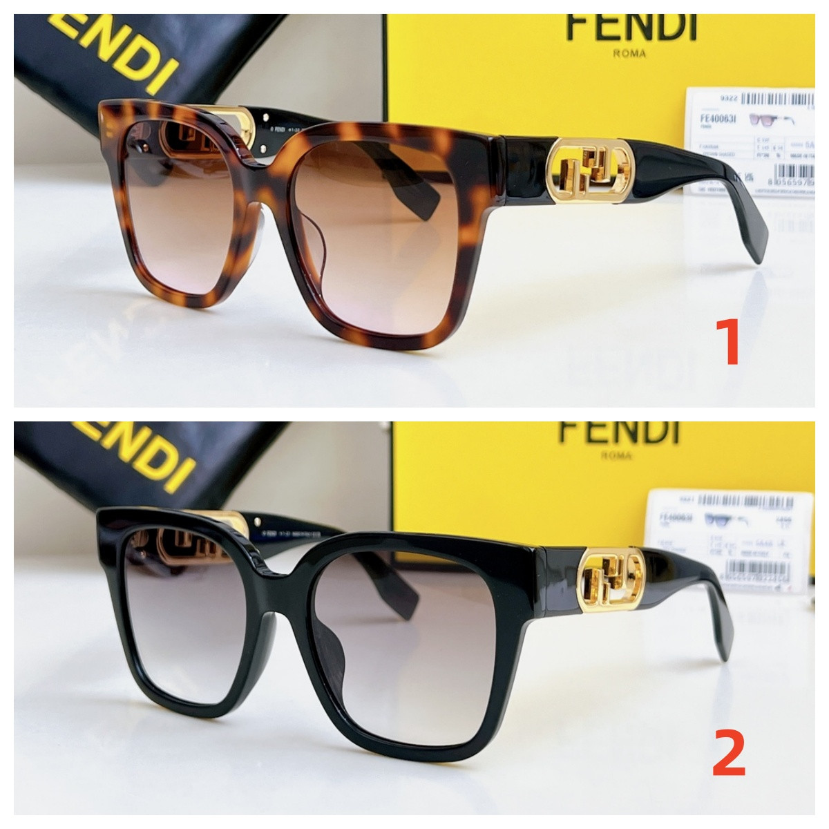 Fendi Glasses FE40063I 52-21-145 - Image 2
