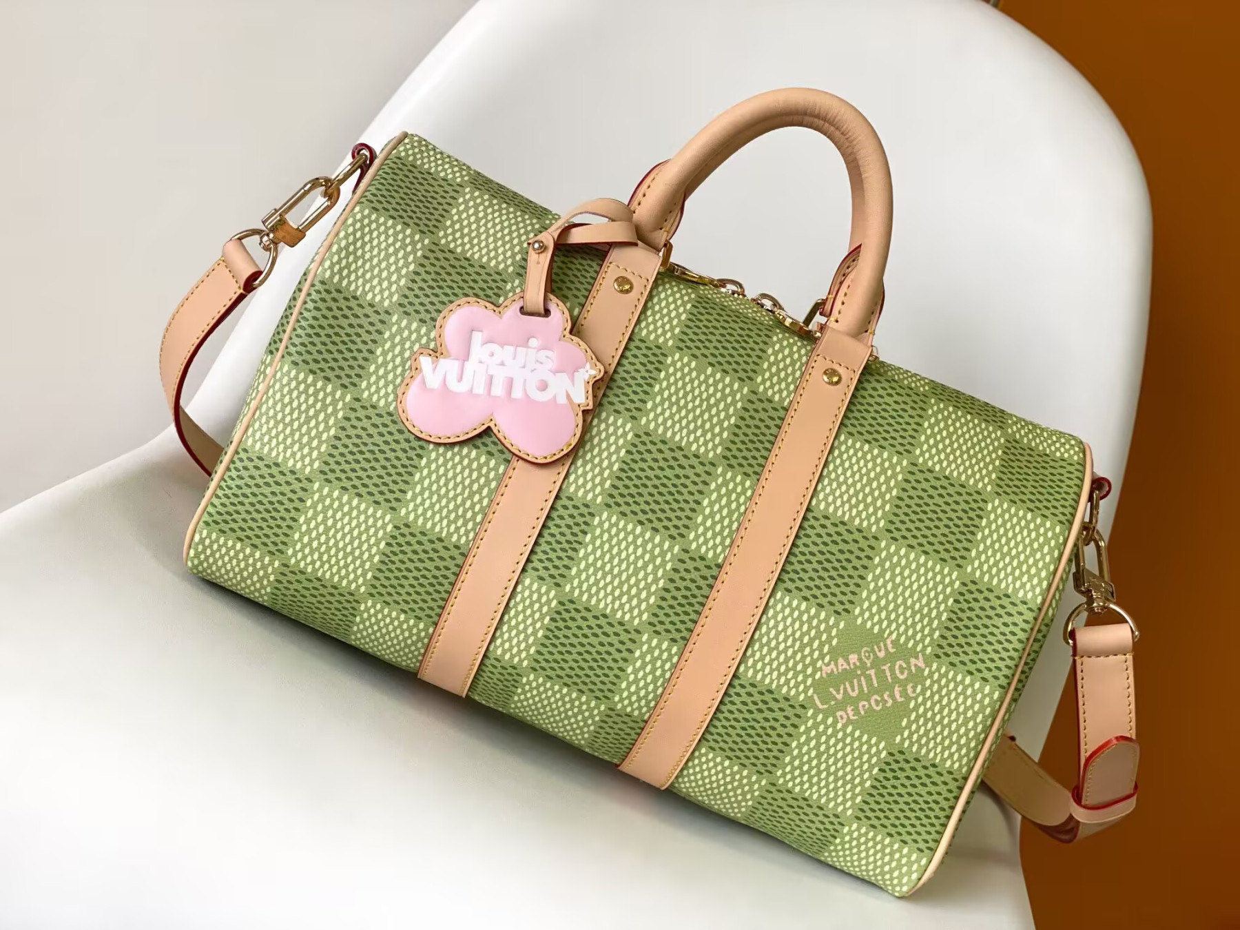 LV Keepall Bandoulière 35 N40671 34x21x16cm - Image 2