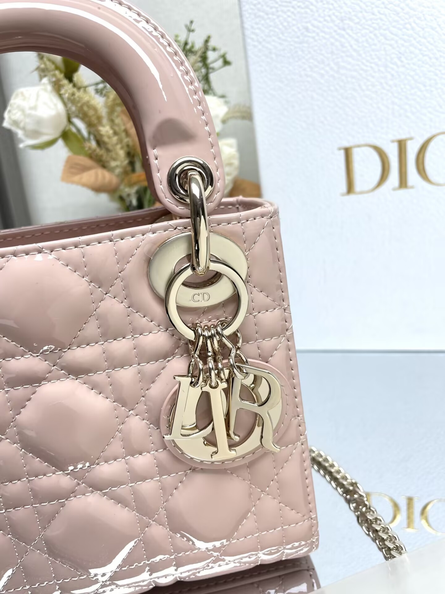 MINI LADY DIOR DIORAMOUR BAG 17x15x7cm - Image 8