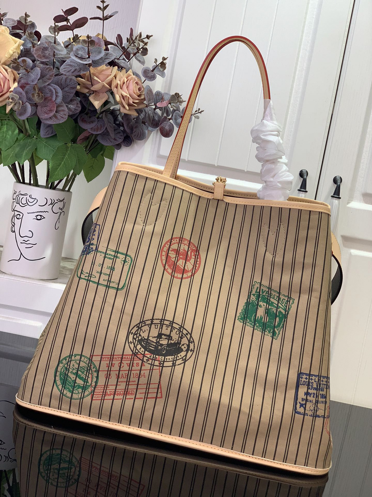 LV Neverfull Bandoulière Inside Out GM M11948 39x32x19cm - Image 4