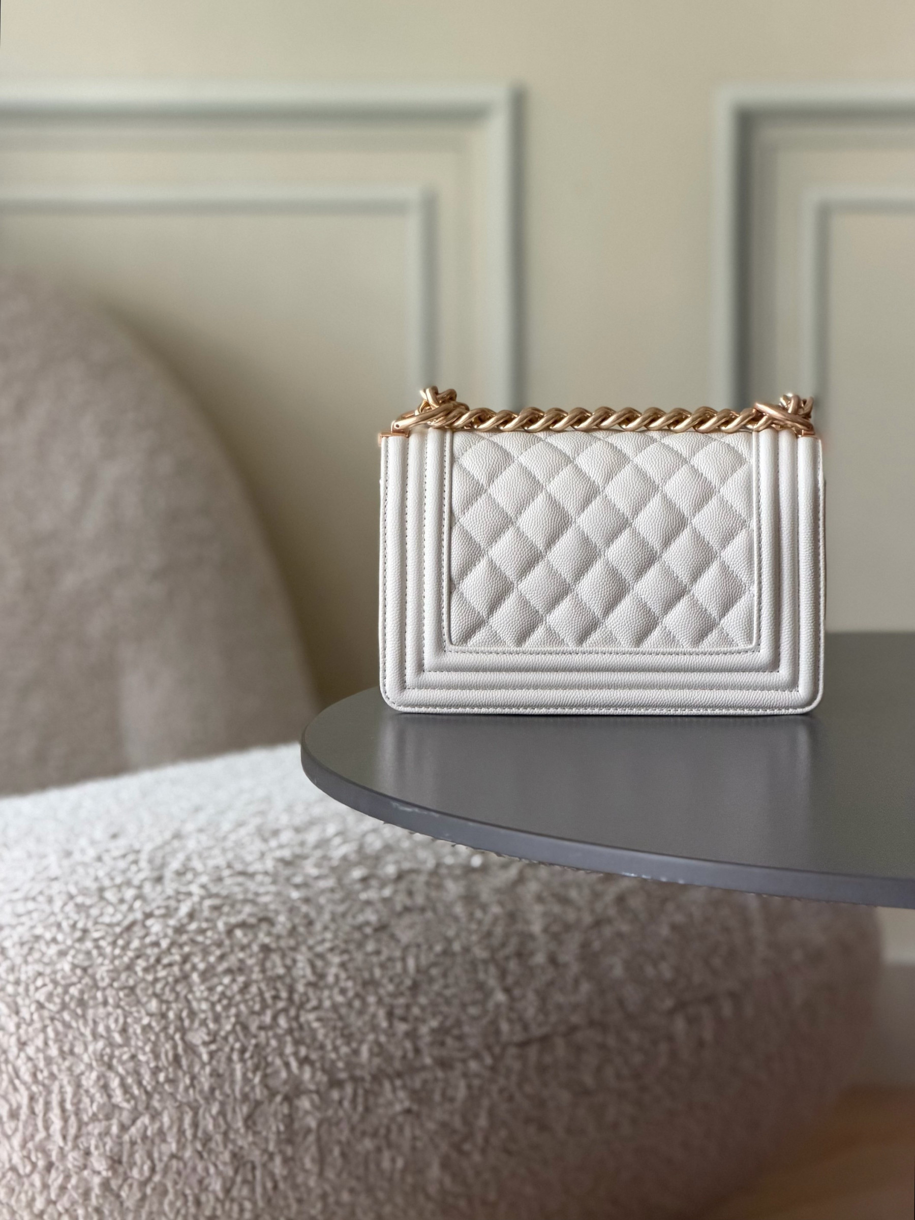 Chanel Boy Handbag 12x20x7cm - Image 3