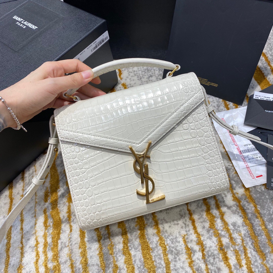 YSL Cassandra Monogra Clasp Bag small - Handbags - YSL - Luxury Brands Bags