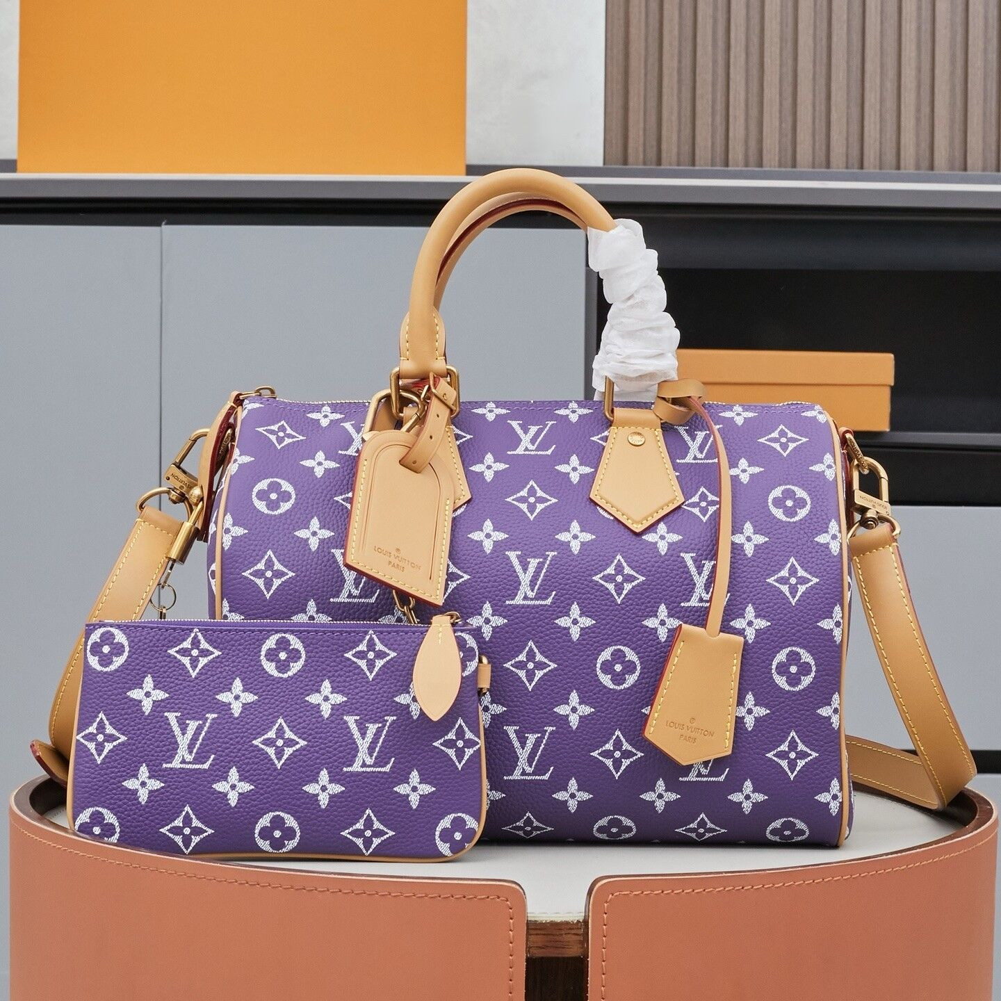 LV Speedy P9 Bandoulière 30 M11562-1 30x21x17cm - Image 2