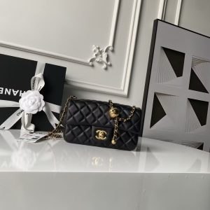 CHANEL MINI FLAP BAG 4.7 × 7.8 × 2.3 in