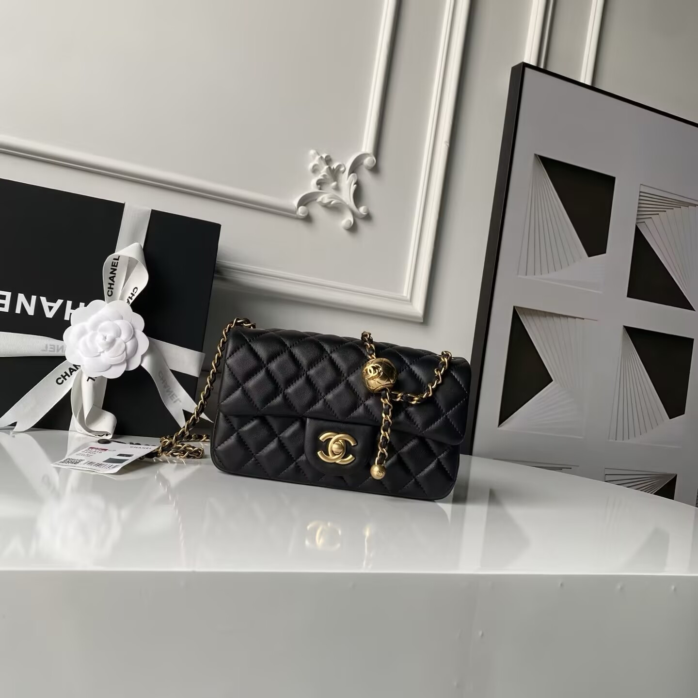 CHANEL MINI FLAP BAG 4.7 × 7.8 × 2.3 in