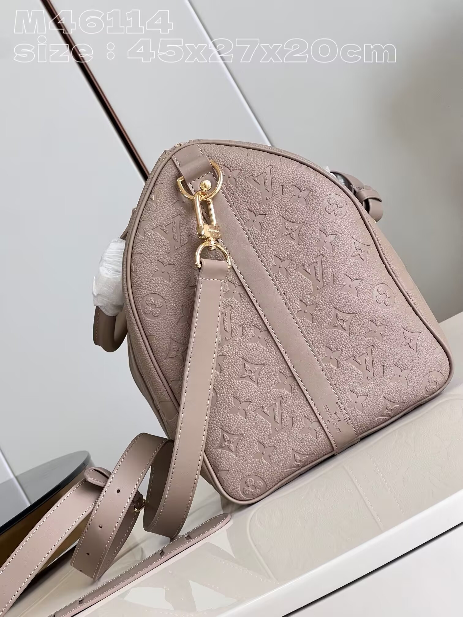 LV KEEPALL Bandoulière 45 Travel Bag M46114 27x20x45cm - Image 3
