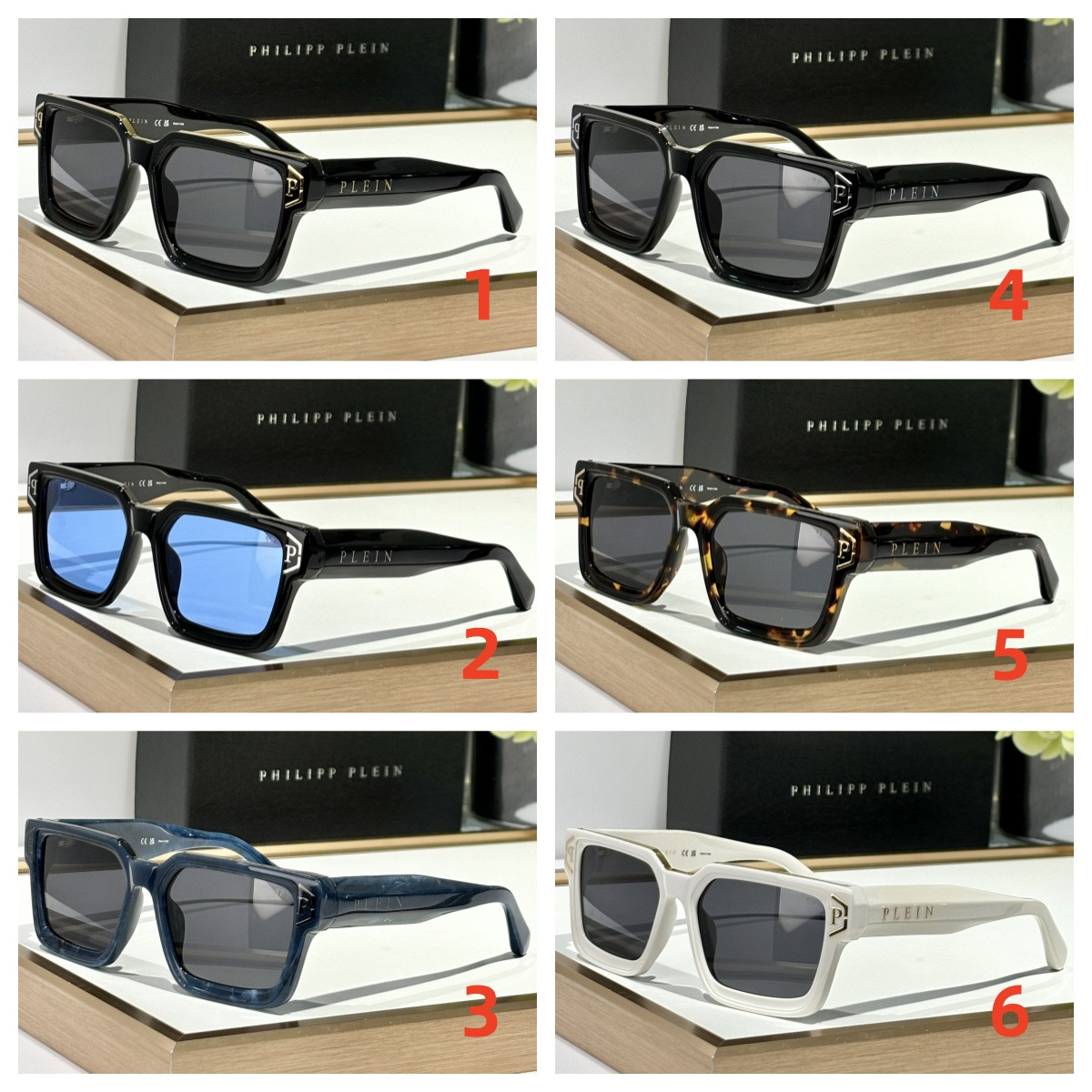 Philipp Plein Glasses SPP005 55-18-14 - Image 2