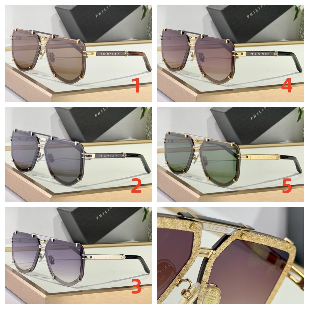 Philipp Plein Glasses SPP132 66-10-145 - Image 2